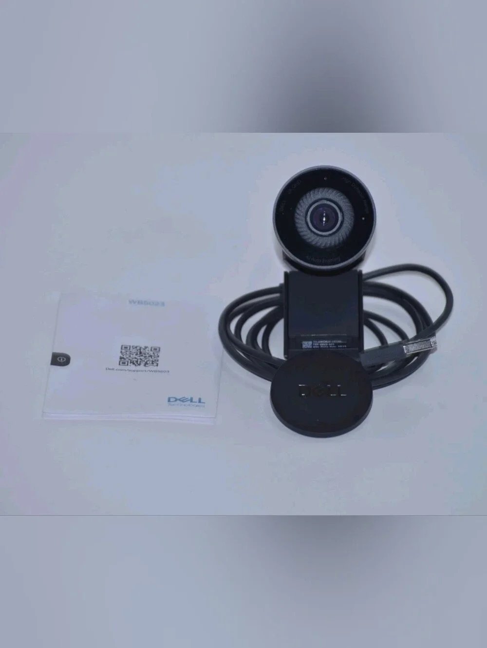 Dell Pro Webcam WB5023-DDAO 2K QHD - Black - HDR Ai Auto Framing